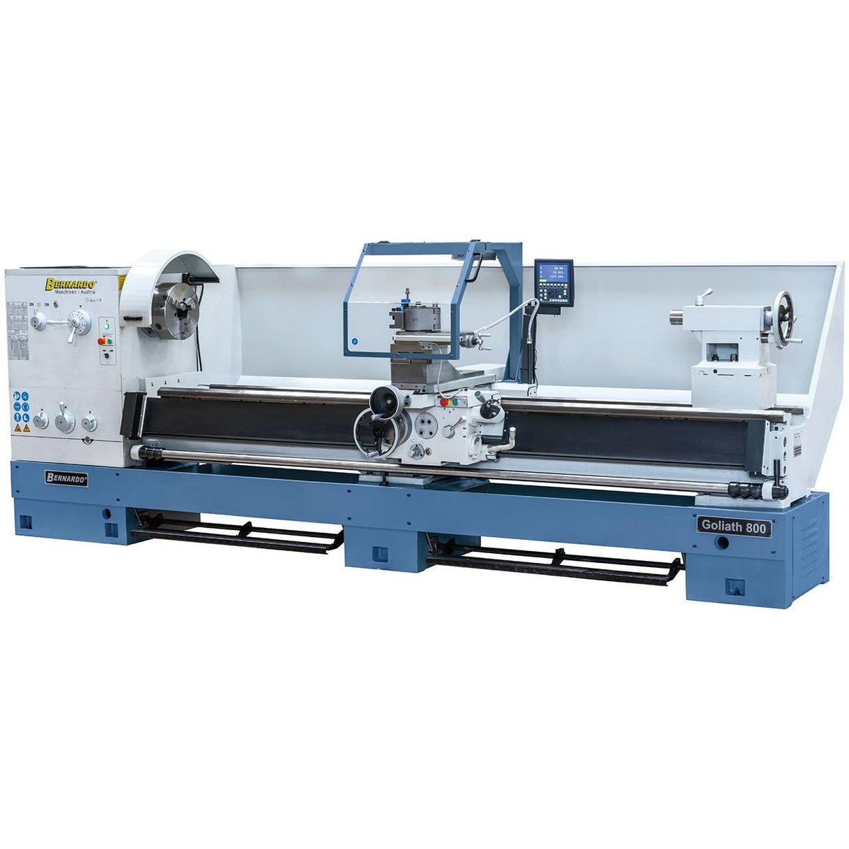 BERNARDO Universaldrehmaschine – Modell Goliath 800 x 3000 inkl. 3-Achs-Digitalanzeige