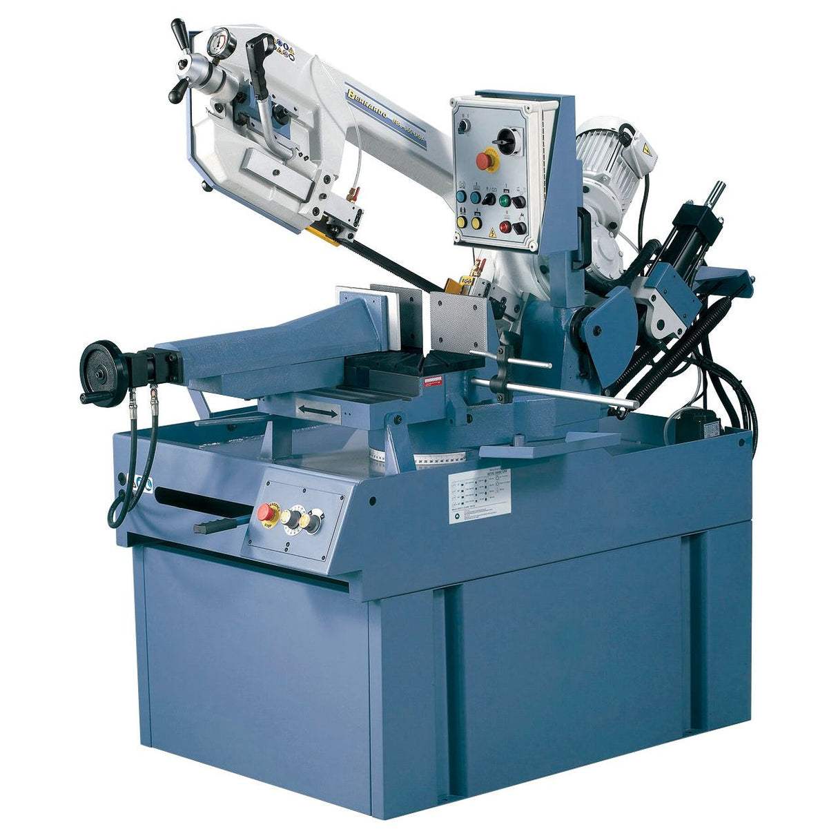 BERNARDO Halbautomatische Doppelgehrungsbandsäge – Modell MBS 350 DGA / 400 V