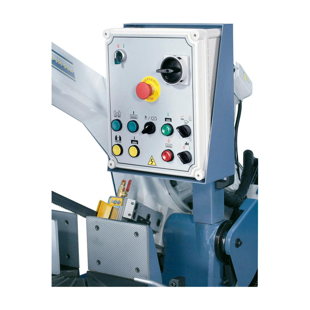 BERNARDO Halbautomatische Doppelgehrungsbandsäge – Modell MBS 350 DGA-V / 400 V
