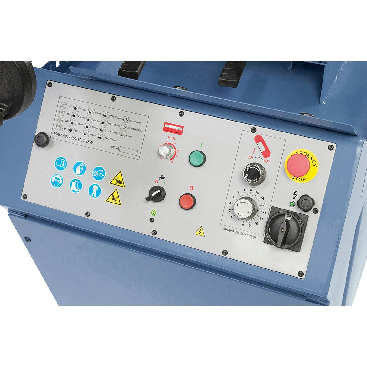 BERNARDO Doppelgehrungsbandsäge – Modell MBS 350 DG-VR PRO / 400 V