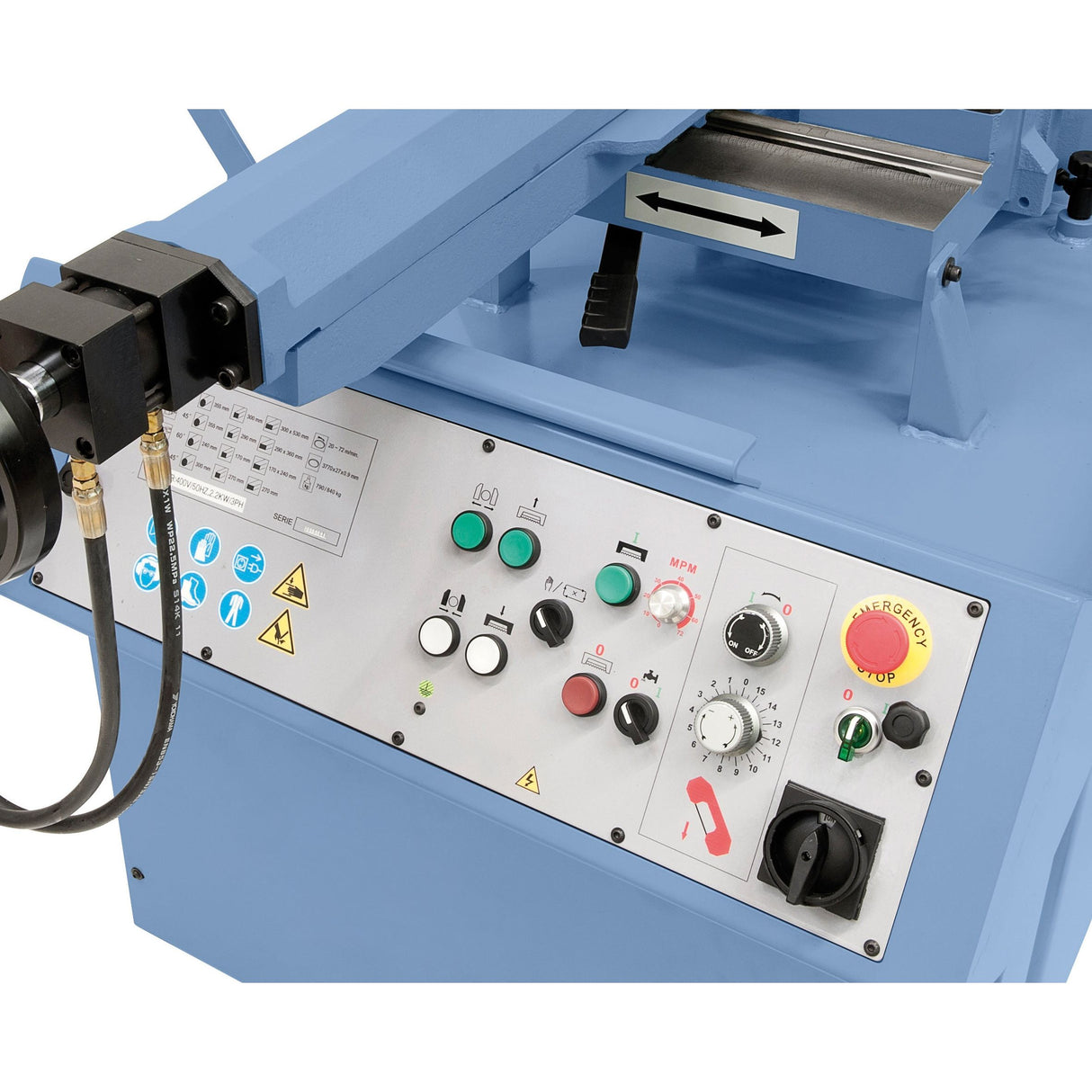 BERNARDO Halbautomatische Doppelgehrungsbandsäge – Modell MBS 530 DGA-V