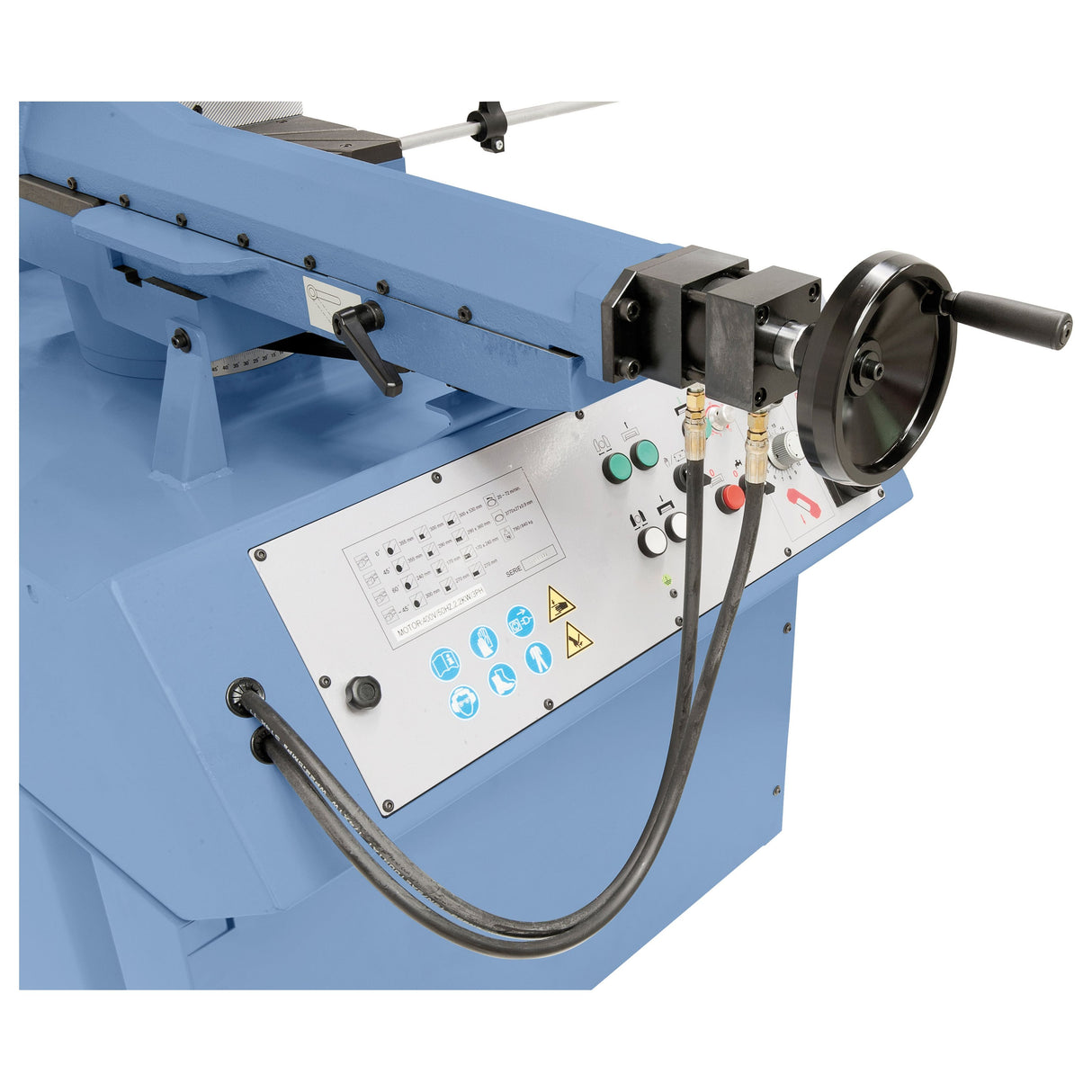 BERNARDO Halbautomatische Doppelgehrungsbandsäge – Modell MBS 530 DGA-V