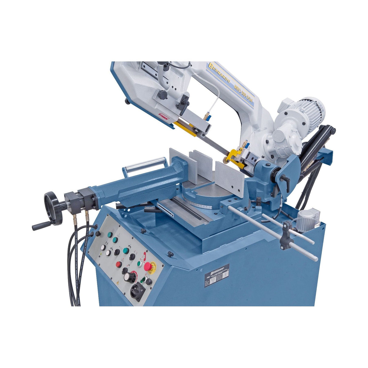 BERNARDO Halbautomatische Doppelgehrungsbandsäge – Modell MBS 300 DGA / 400 V