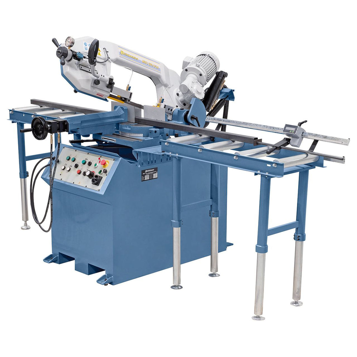 BERNARDO Halbautomatische Doppelgehrungsbandsäge – Modell MBS 300 DGA / 400 V