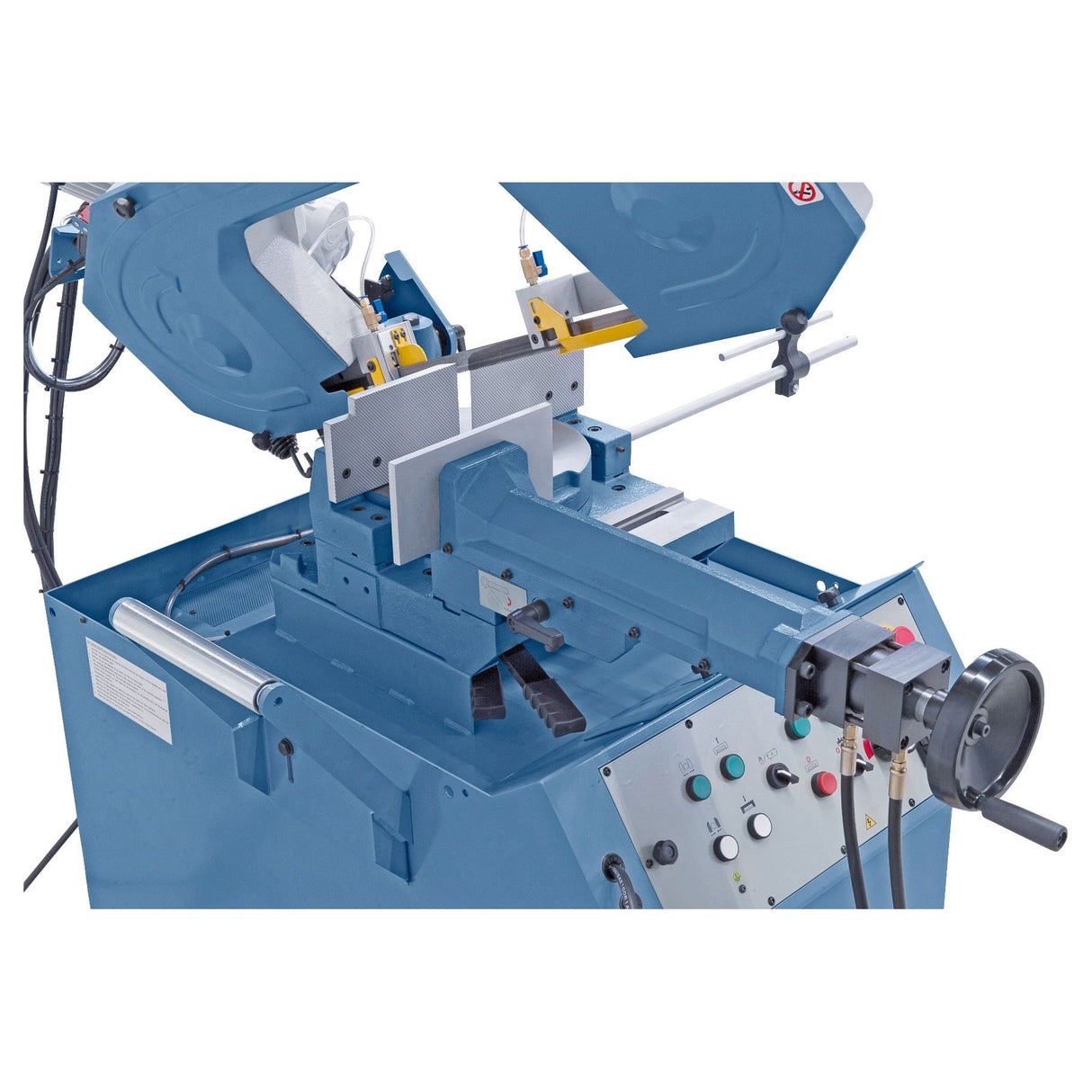 BERNARDO Halbautomatische Doppelgehrungsbandsäge – Modell MBS 300 DGA / 400 V