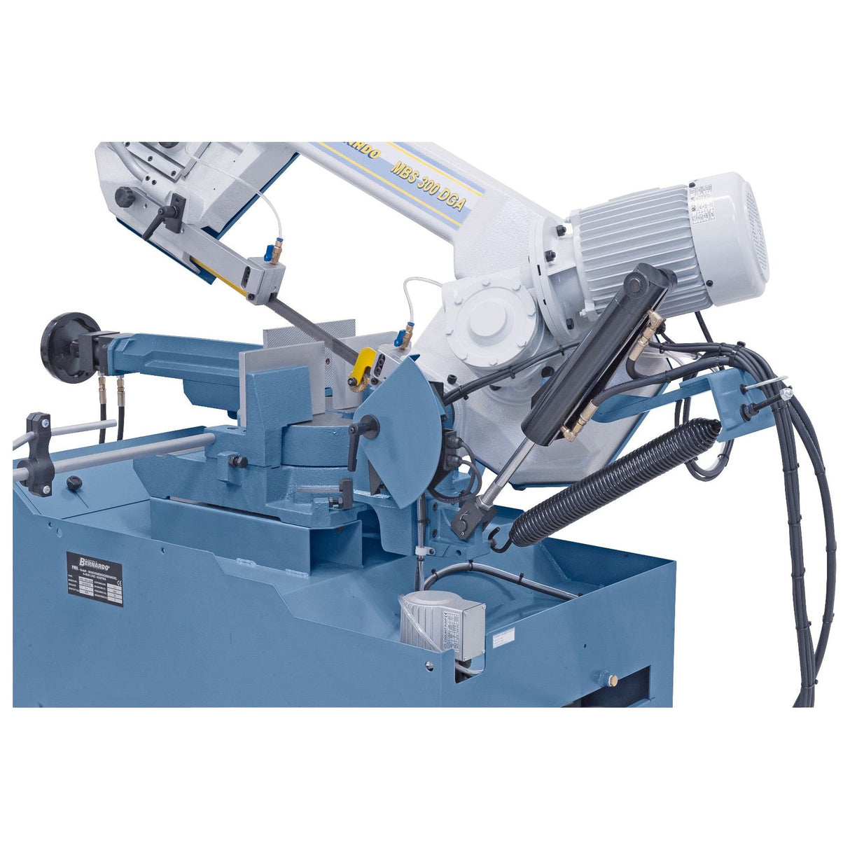 BERNARDO Halbautomatische Doppelgehrungsbandsäge – Modell MBS 300 DGA / 400 V