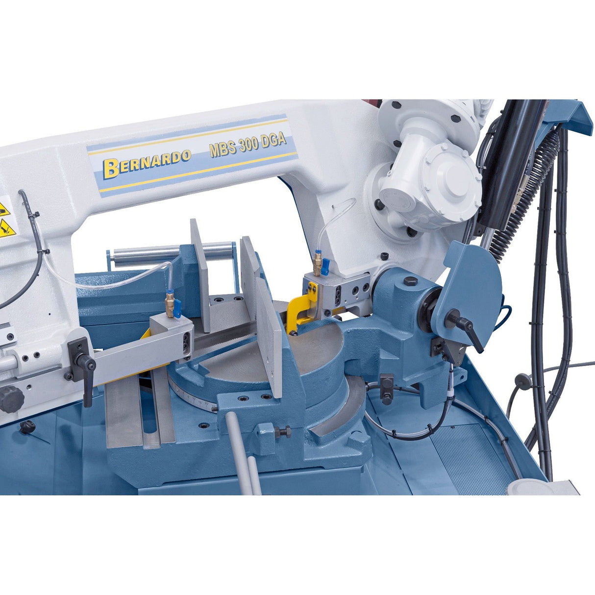 BERNARDO Halbautomatische Doppelgehrungsbandsäge – Modell MBS 300 DGA / 400 V