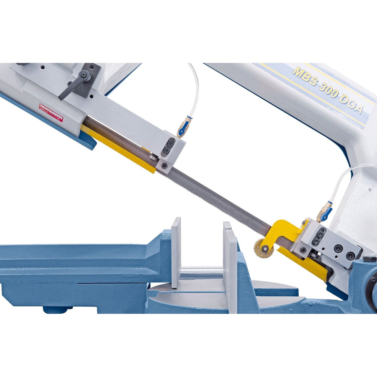 BERNARDO Halbautomatische Doppelgehrungsbandsäge – Modell MBS 300 DGA / 400 V