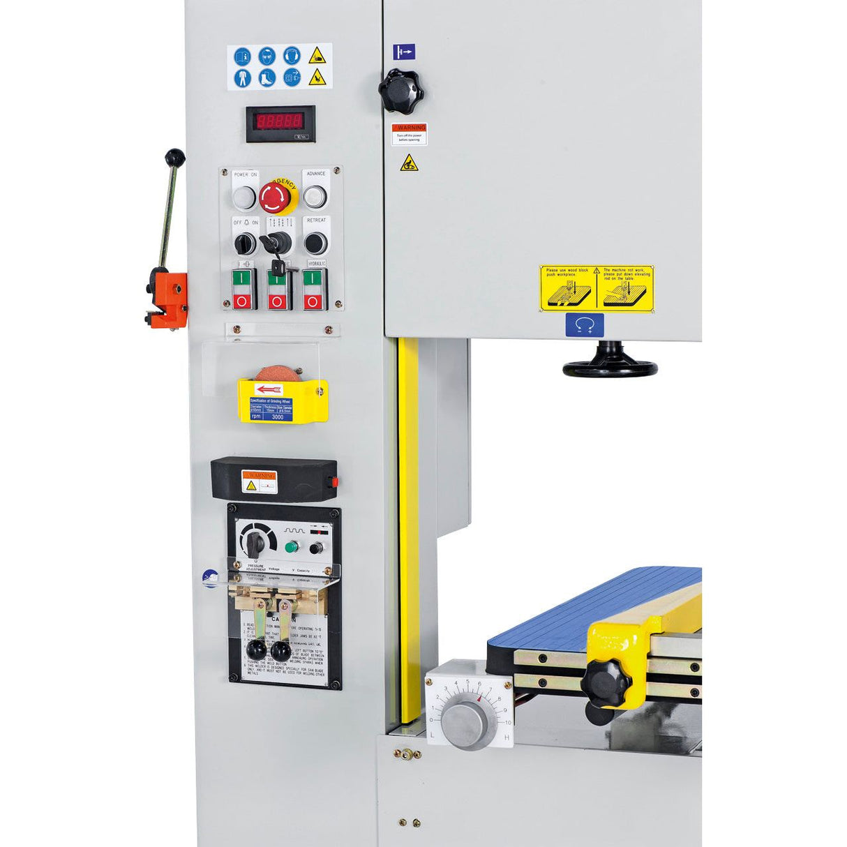 BERNARDO Vertikalbandsäge mit automatischem Tischvorschub – Modell VMS 520 A mit automat. Tischvorschub