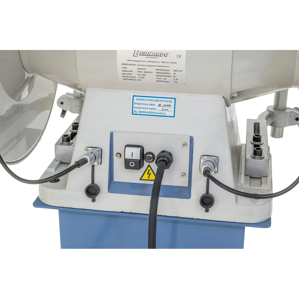 BERNARDO Doppelschleifmaschine – Modell DS 400 S / 400 V