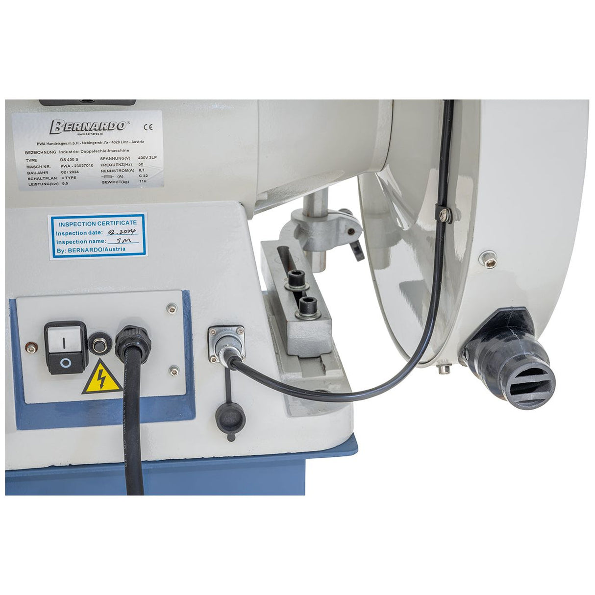 BERNARDO Doppelschleifmaschine – Modell DS 400 S / 400 V