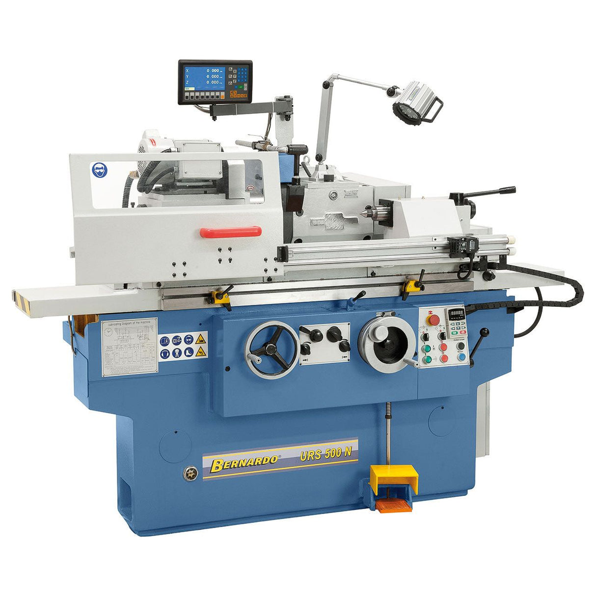 BERNARDO Universal-Rundschleifmaschine – Modell URS 500 N inkl. 2-Achs-Digitalanzeige ES-12 H