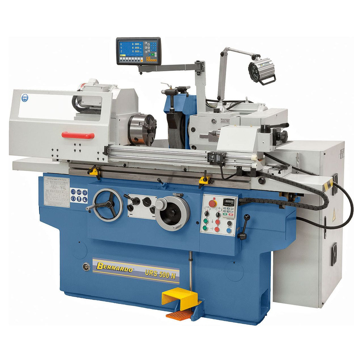 BERNARDO Universal-Rundschleifmaschine – Modell URS 500 N inkl. 2-Achs-Digitalanzeige ES-12 H