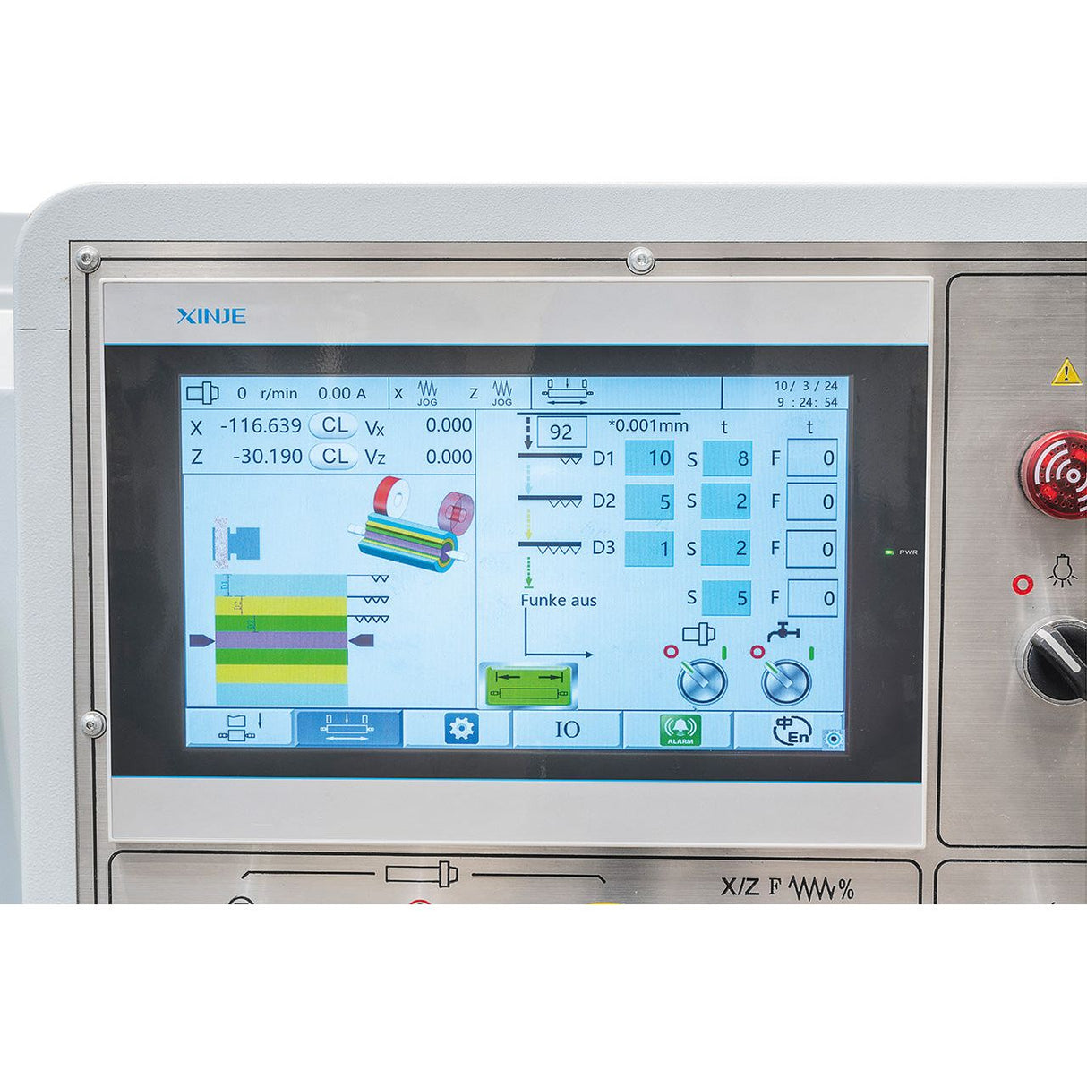 BERNARDO Universal-Rundschleifmaschine – Modell URS 32150 PLC