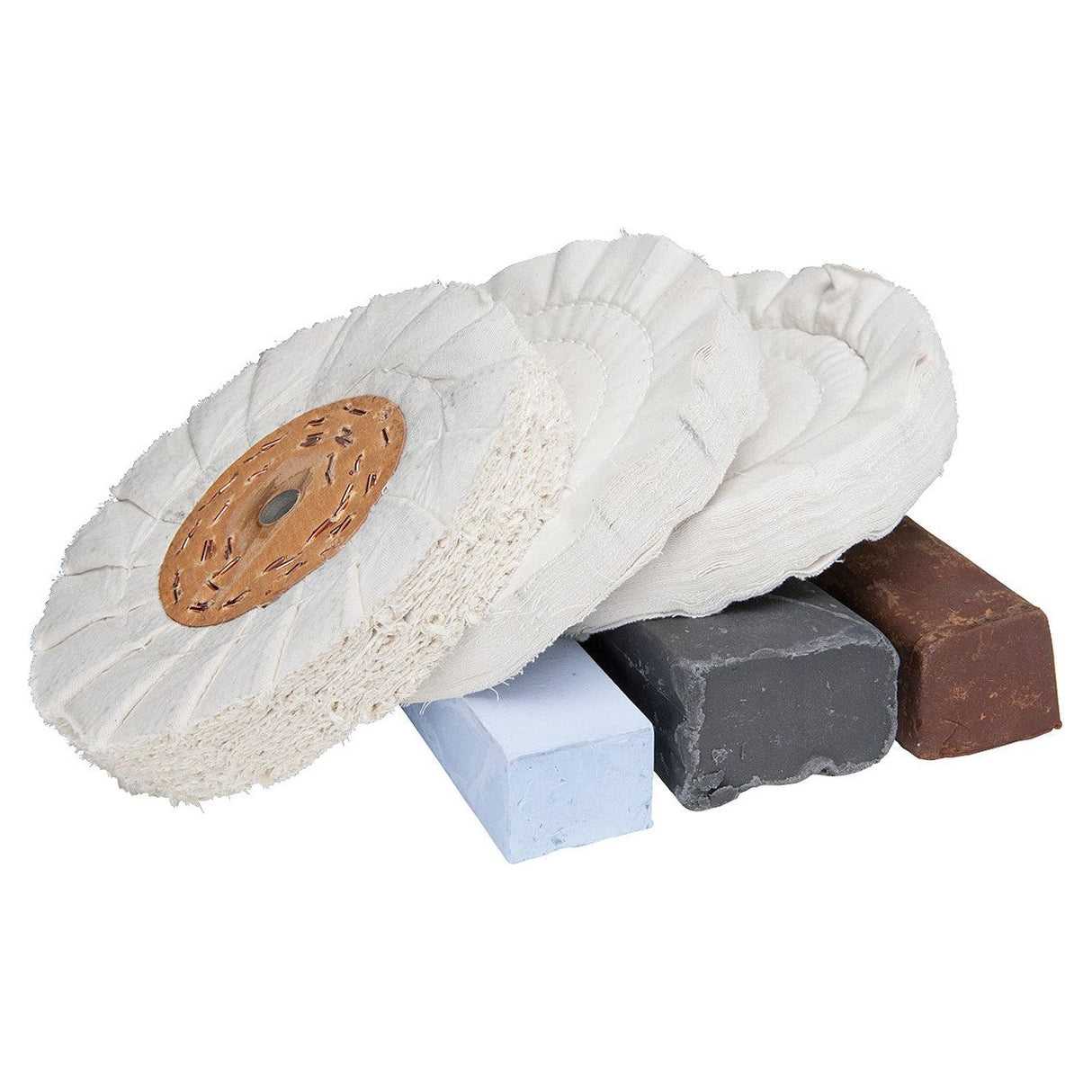 BERNARDO Poliersets – Modell Polierset für Aluminium 250 x 25 x 20 mm, 6-tlg.