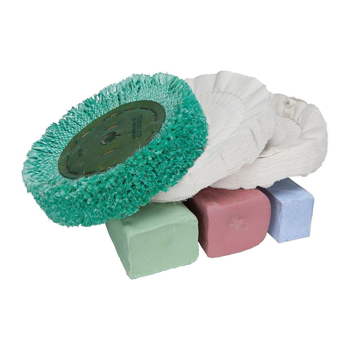 BERNARDO Poliersets – Modell Polierset für Edelstahl 200 x 20 x 16 mm, 6-tlg.