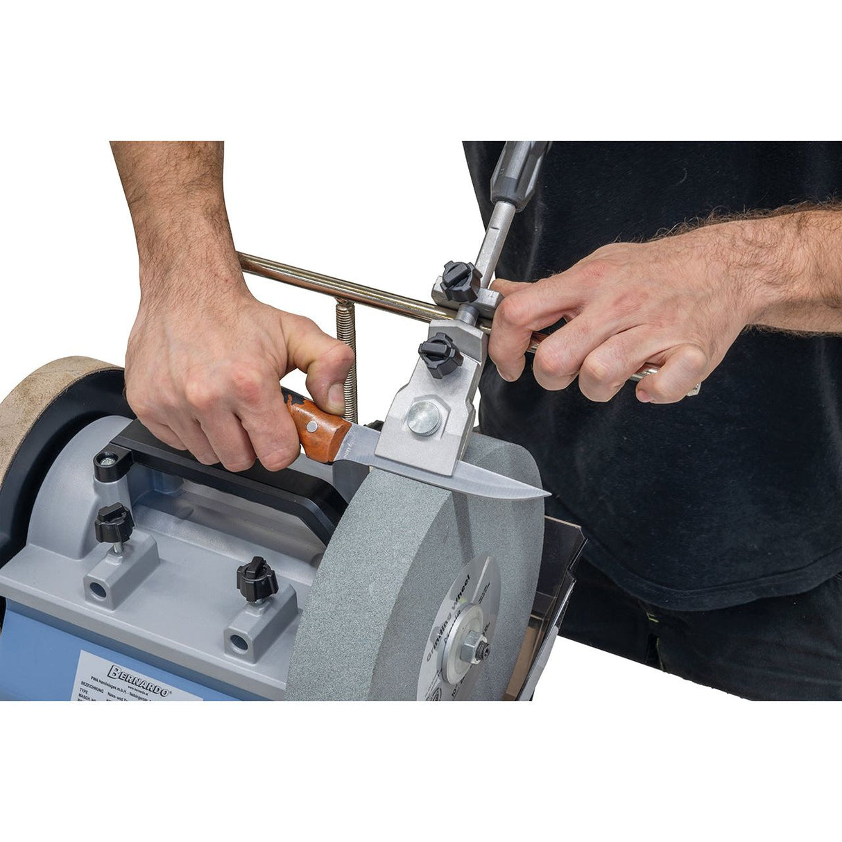 BERNARDO Zubehör für Nass- und Trockenschleifmaschine – Modell Vorrichtung für kurze Messer f. NTS 200 / NTS 250 Pro / NTS 250 Pro Vario