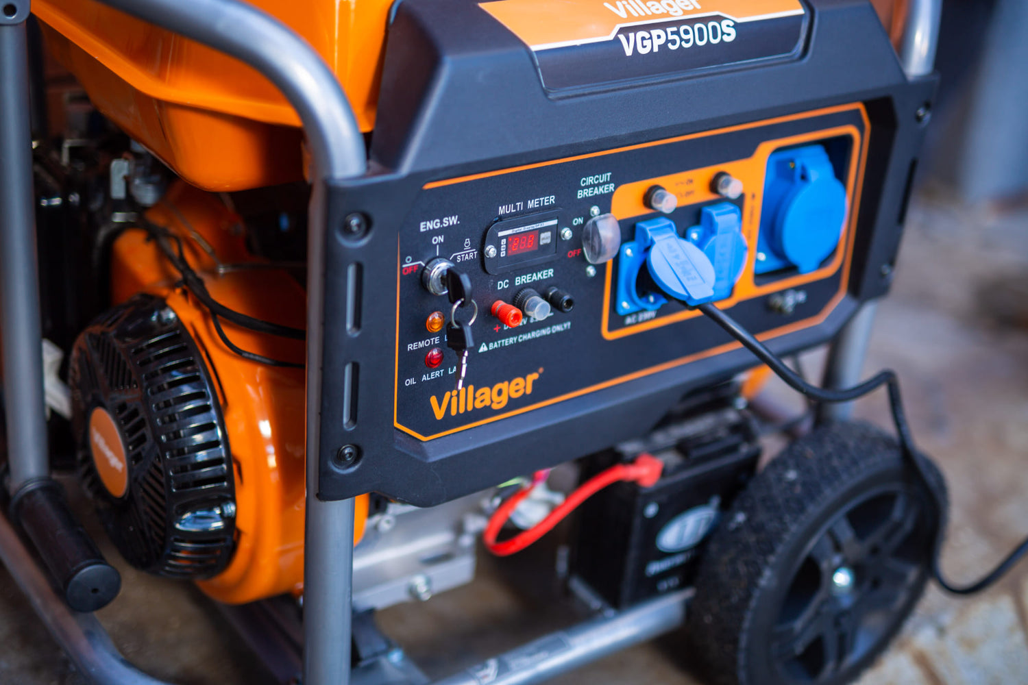 Villager VGP 5900 S – Stromgenerator 5,4 kW mit AVR, Elektrostart & 25 l Tank - VI-055117