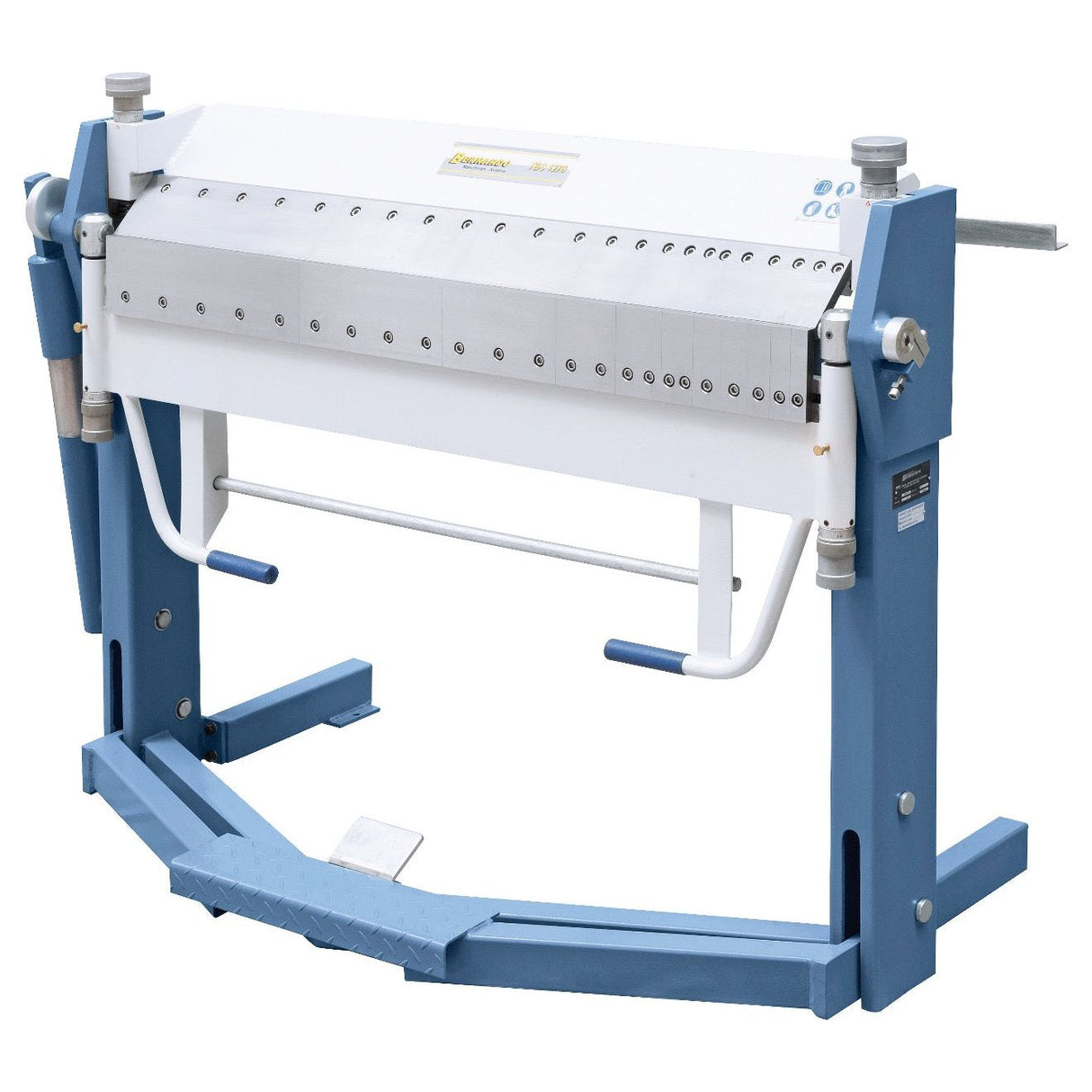BERNARDO Schwenkbiegemaschine mit segm. Ober- und Unterwange – Modell TBS 1270
