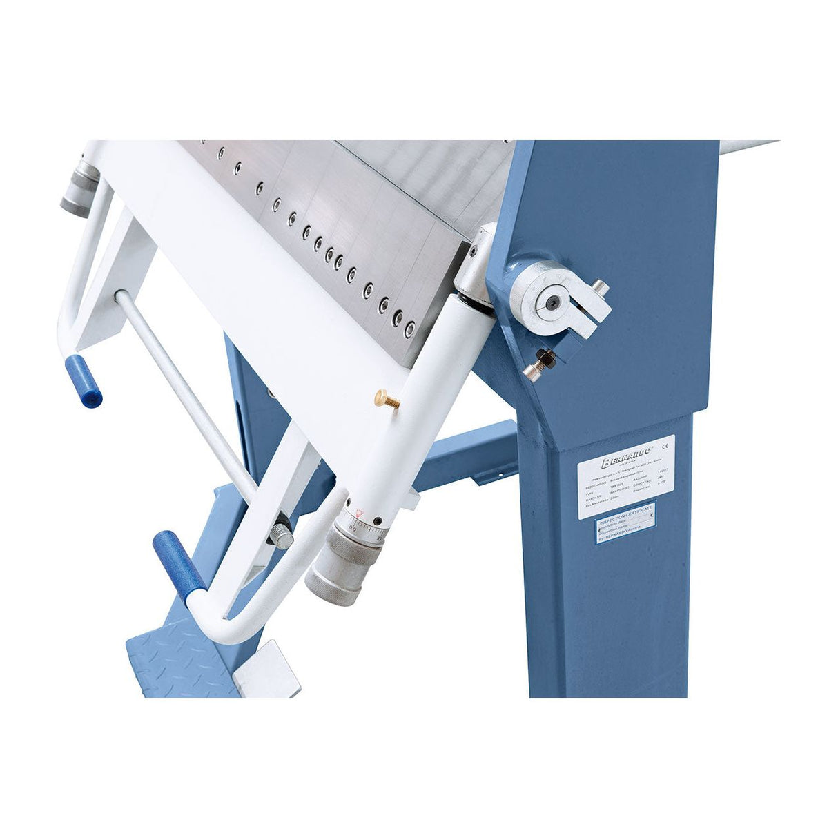 BERNARDO Schwenkbiegemaschine mit segm. Ober- und Unterwange – Modell TBS 1500