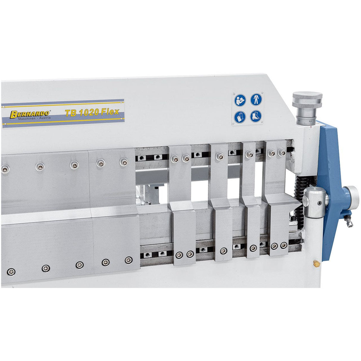 BERNARDO Schwenkbiegemaschine mit segm. Ober-,Unter- und Biegewange – Modell TB 1020 Flex