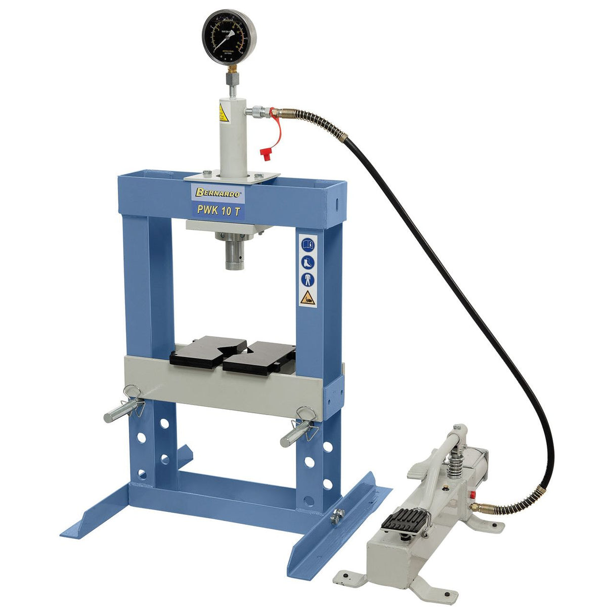 BERNARDO Pneumatische Werkstattpresse – Modell PWK 10 T