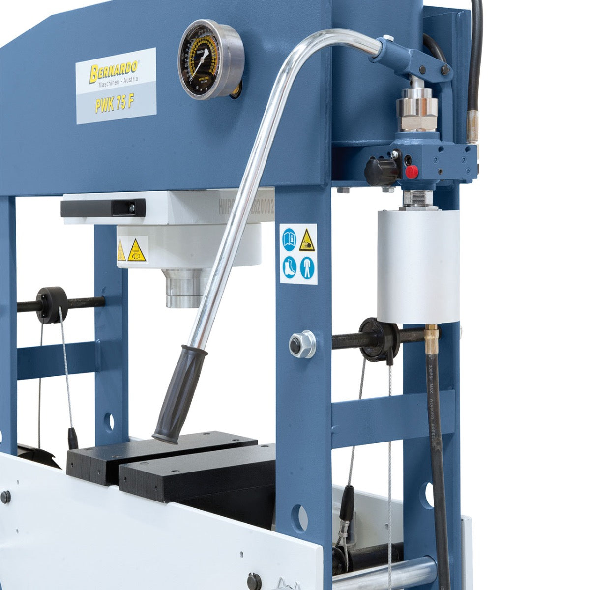 BERNARDO Pneumatische Werkstattpresse – Modell PWK 75 F