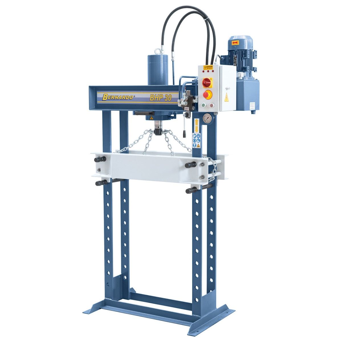 BERNARDO Hydraulische Werkstattpresse mit verschiebbarem Zylinder – Modell BHP 30