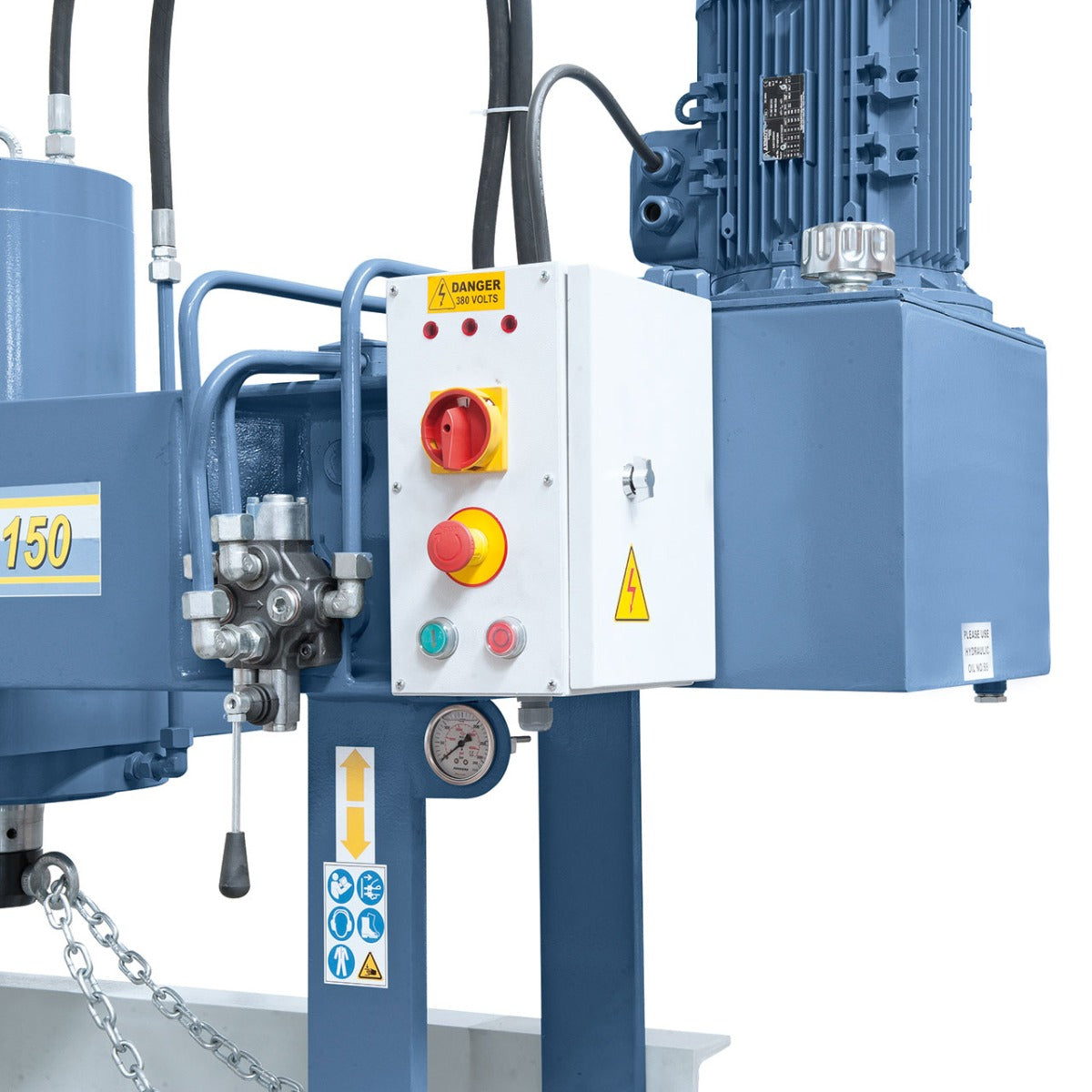 BERNARDO Hydraulische Werkstattpresse mit verschiebbarem Zylinder – Modell BHP 200