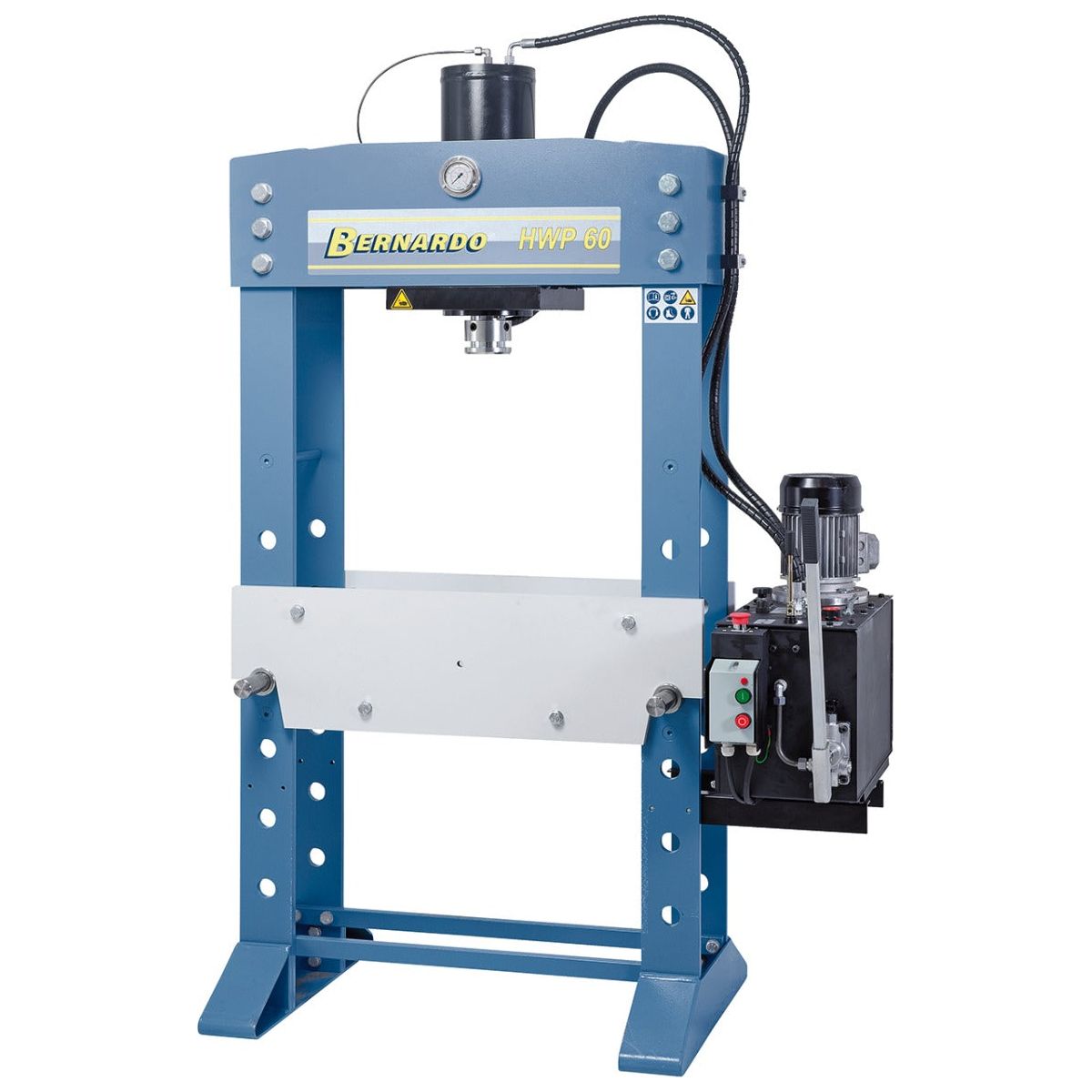 BERNARDO Hydraulische Werkstattpresse mit fixem Zylinder – Modell HWP 60