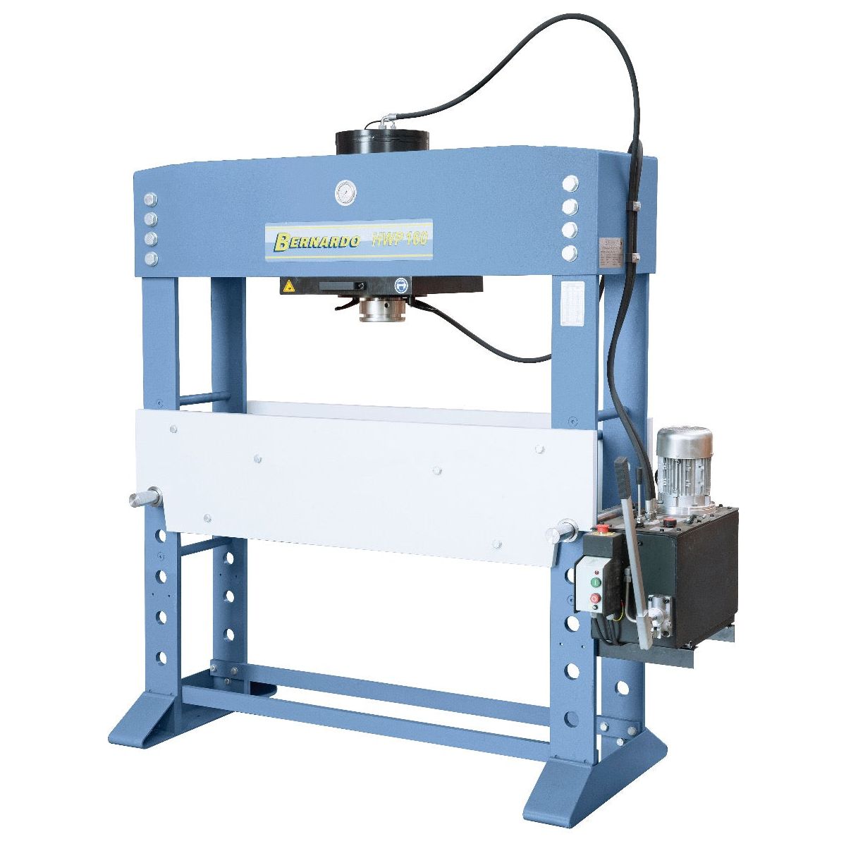 BERNARDO Hydraulische Werkstattpresse mit verschiebbarem Zylinder – Modell HWP 160-1500