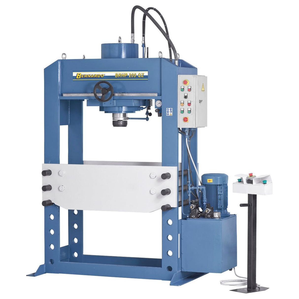 BERNARDO Hydraulische Werkstattpresse mit verschiebbarem Zylinder – Modell BRHP 100 QZ