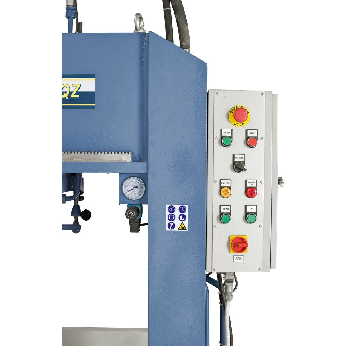 BERNARDO Hydraulische Werkstattpresse mit verschiebbarem Zylinder – Modell BRHP 100 QZ