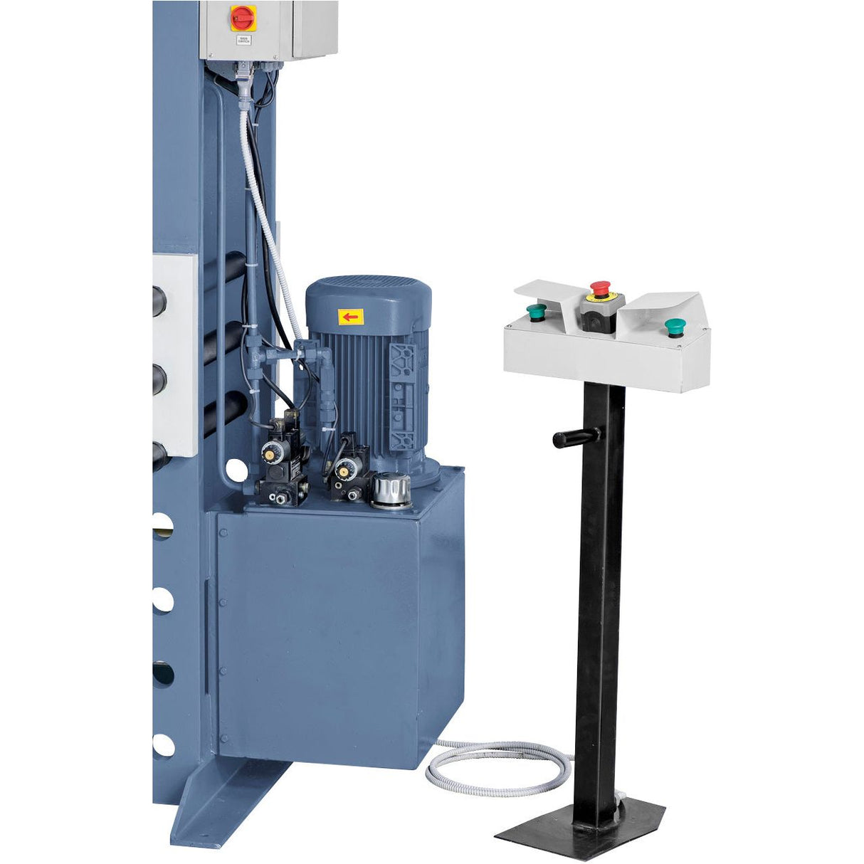 BERNARDO Hydraulische Werkstattpresse mit verschiebbarem Zylinder – Modell BRHP 100 QZ