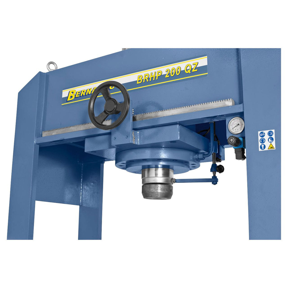 BERNARDO Hydraulische Werkstattpresse mit verschiebbarem Zylinder – Modell BRHP 150 QZ