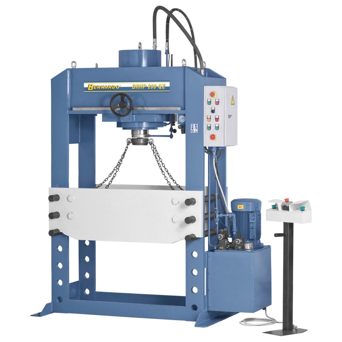 BERNARDO Hydraulische Werkstattpresse mit verschiebbarem Zylinder – Modell BRHP 250 QZ