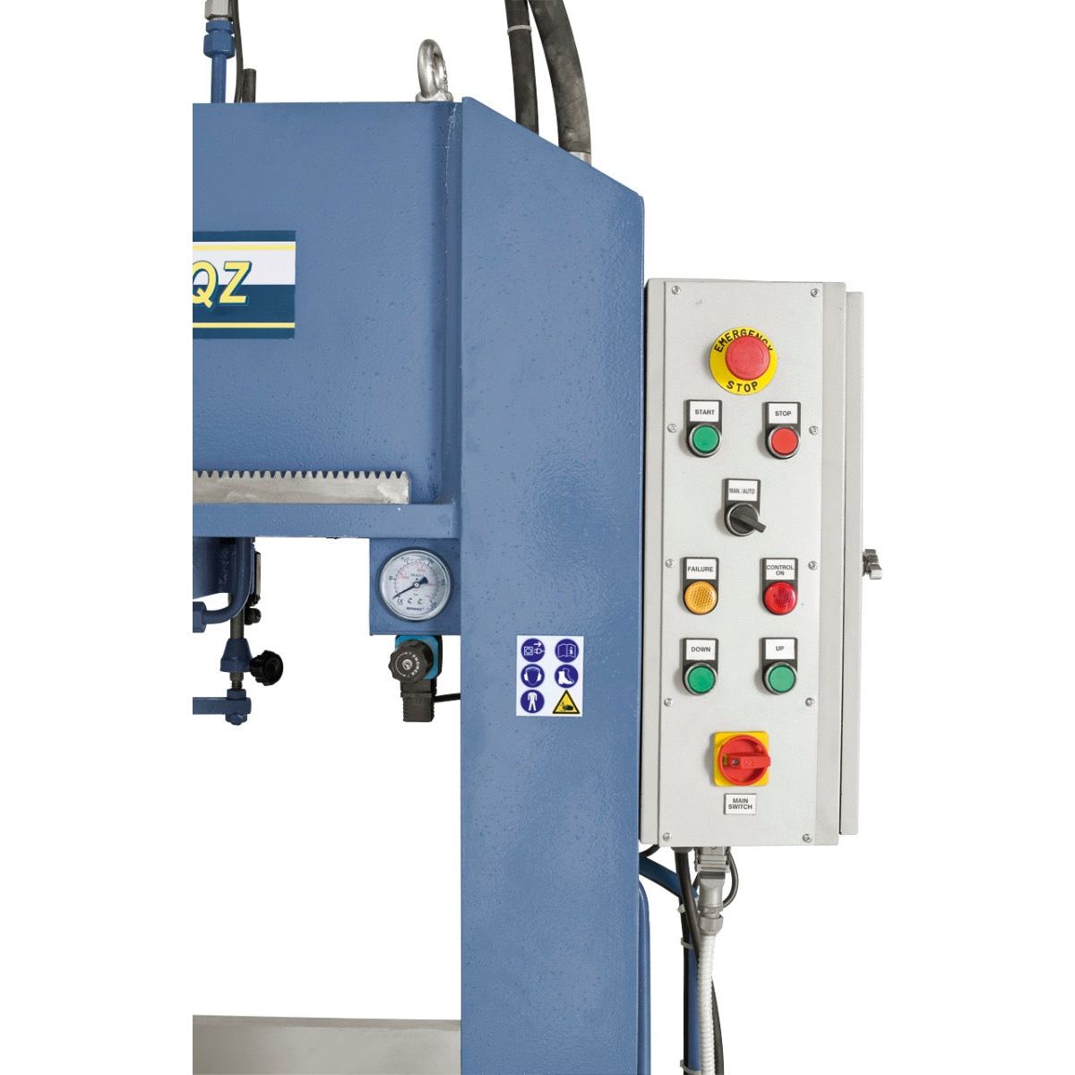 BERNARDO Hydraulische Werkstattpresse mit verschiebbarem Zylinder – Modell BRHP 250 QZ