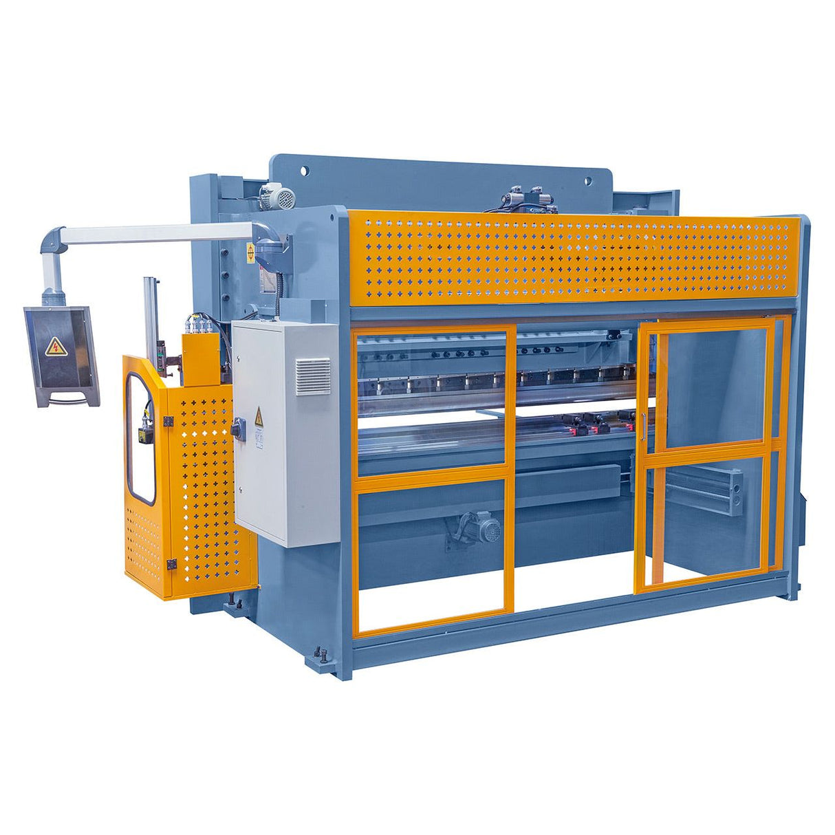 BERNARDO Hydraulische Abkantpresse – Modell AKPL 3200 x 125 mit manueller Bombiereinrichtung