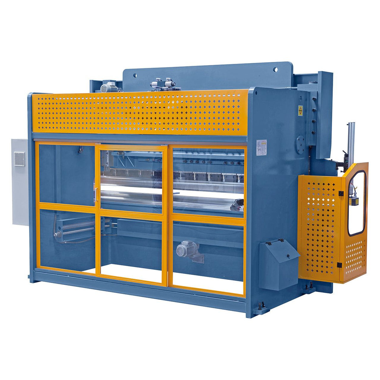 BERNARDO Hydraulische Abkantpresse – Modell AKPL 3200 x 125 mit manueller Bombiereinrichtung