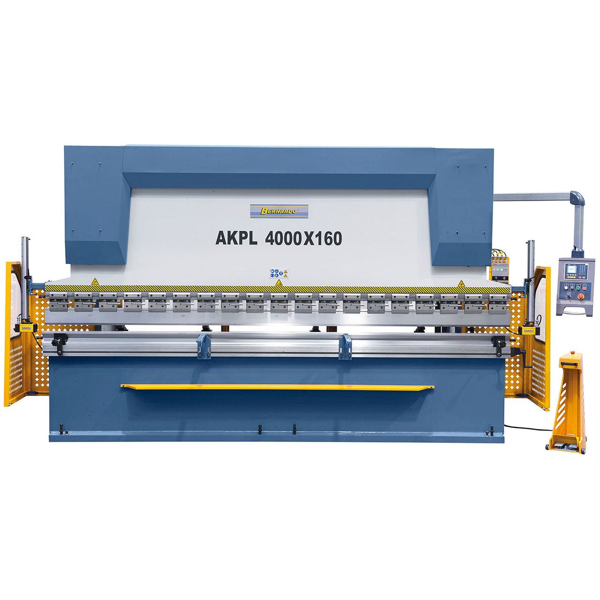 BERNARDO Hydraulische Abkantpresse – Modell AKPL 4000 x 125 mit manueller Bombiereinrichtung