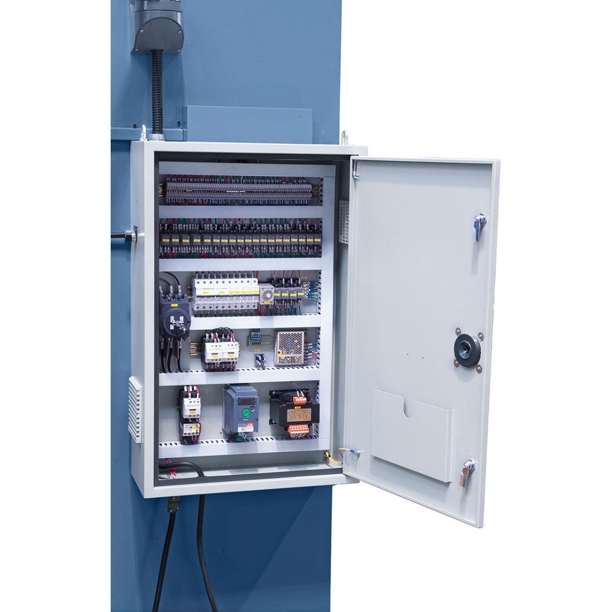 BERNARDO Hydraulische Abkantpresse – Modell AKPL 4000 x 160 mit manueller Bombiereinrichtung
