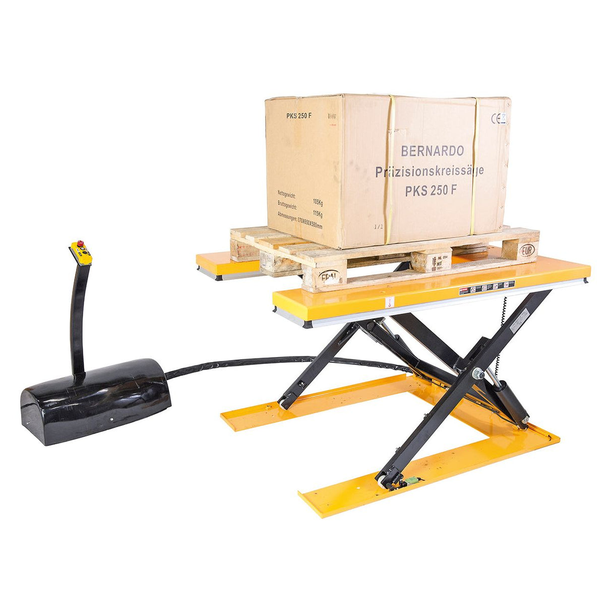 BERNARDO Scherenhubtische mit U-Plattform – Modell FSHT 1000 U