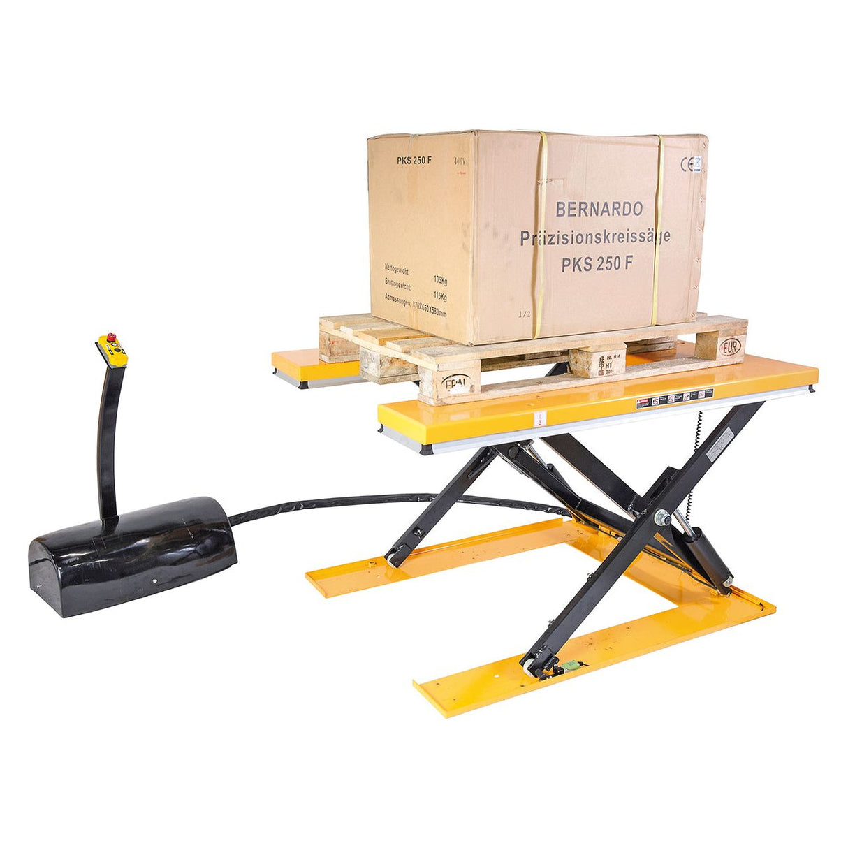 BERNARDO Scherenhubtische mit U-Plattform – Modell FSHT 1500 U