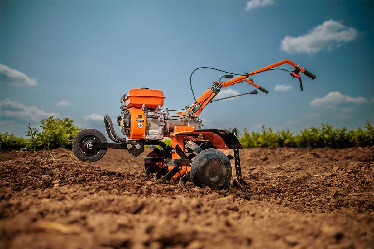 Villager VTB 8422 P - Benzin-Bodenfräse mit 850 mm Arbeitsbreite & Häufelkörper - VI-076154