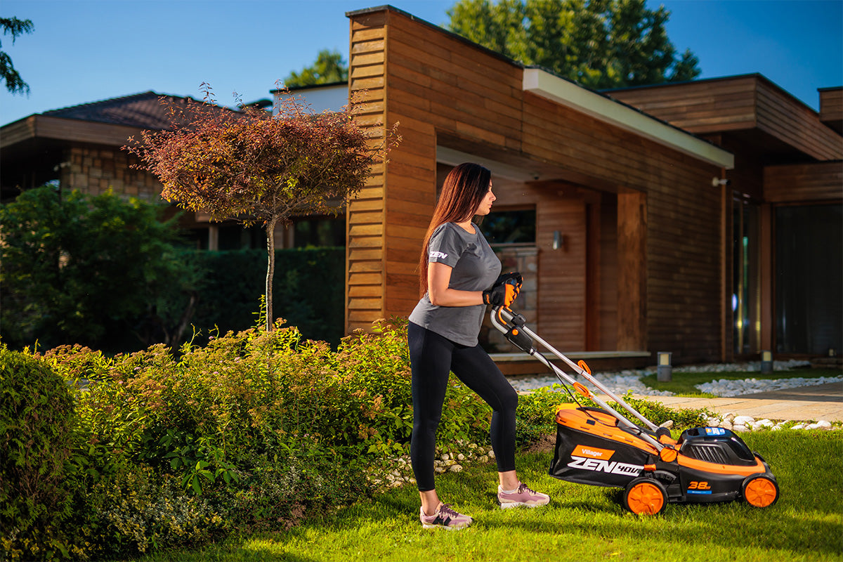 Villager LM 3010 E - 40 V Akku-Rasenmäher mit 38 cm Schnittbreite & Softgriff - VI-082481