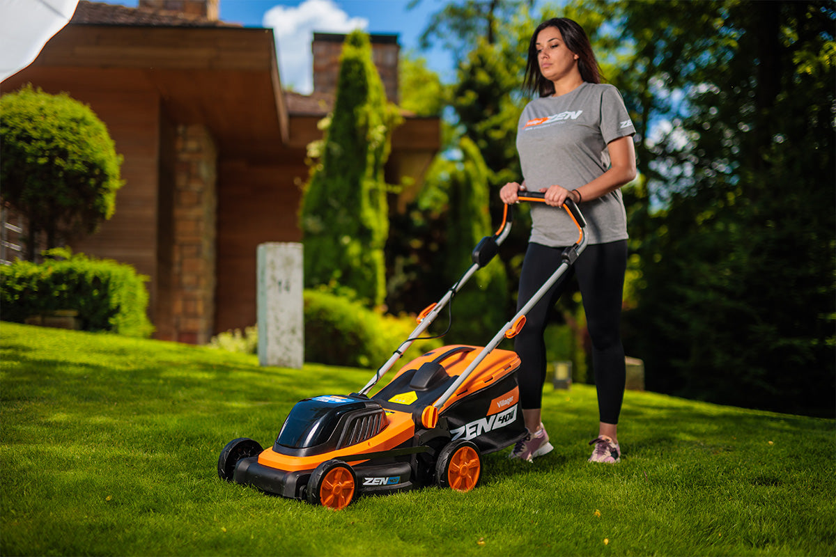 Villager LM 4010 E - Akku-Rasenmäher 40 V mit 43 cm Schnittbreite & Softgriff - VI-082482