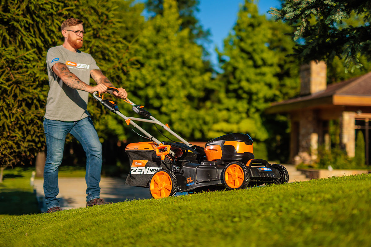 Villager LM 4111 E Matic - 40 V Akku-Rasenmäher mit 46 cm Schnittbreite & Komfortantrieb - VI-082483