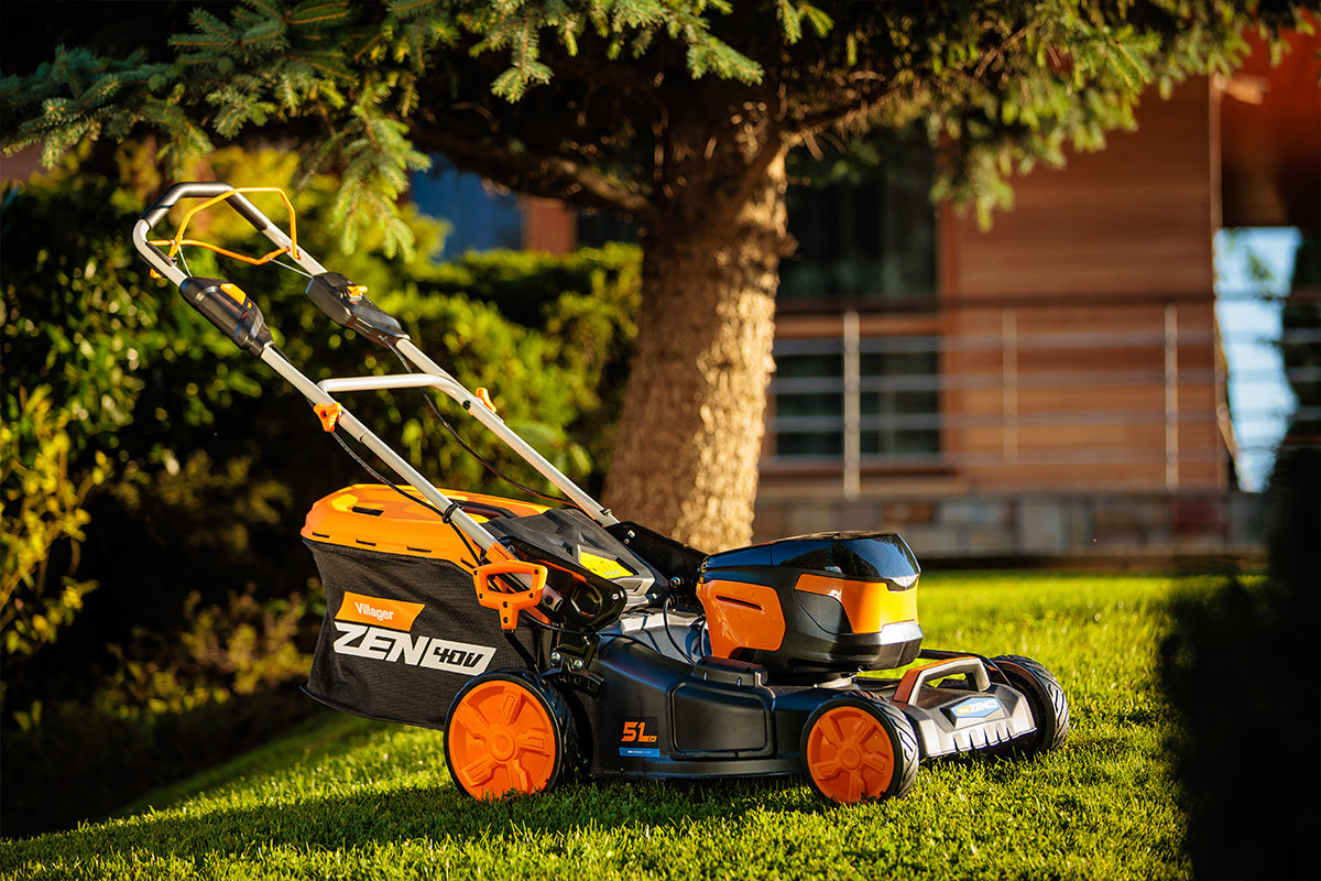 Villager LM 5111 E Matic - 40 V Akku-Rasenmäher mit 51 cm Schnittbreite & Dual-Akku-Slot - VI-082484