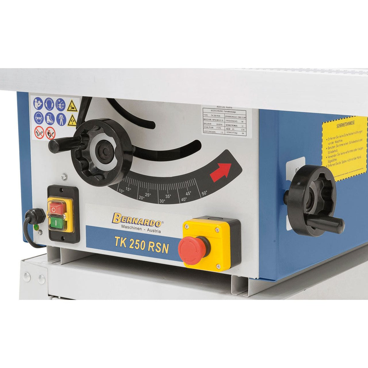 BERNARDO Tischkreissäge – Modell TK 250 RN