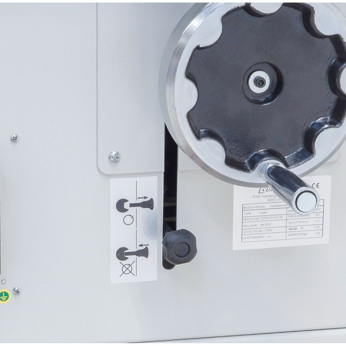 BERNARDO Tischfräsmaschine mit starrer Frässpindel – Modell T 500 / 230 V